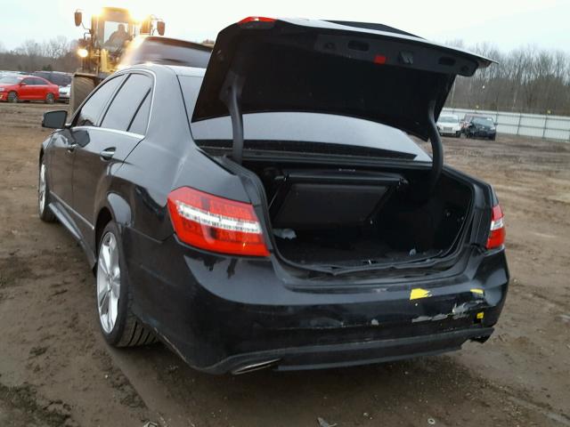 WDDHF5KB8DA685092 - 2013 MERCEDES-BENZ E 350 BLACK photo 3