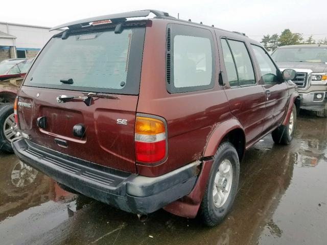 JN8AR05Y8XW328982 - 1999 NISSAN PATHFINDER BURGUNDY photo 4