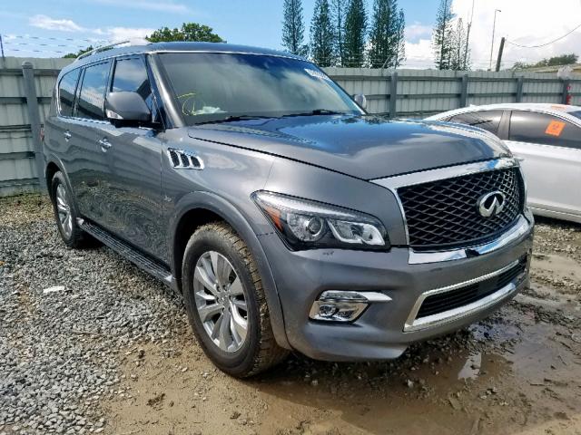 JN8AZ2NF4H9640307 - 2017 INFINITI QX80 BASE GRAY photo 1