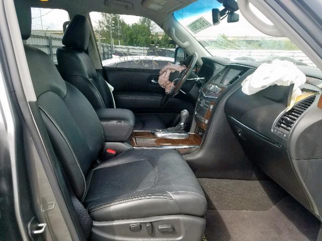 JN8AZ2NF4H9640307 - 2017 INFINITI QX80 BASE GRAY photo 5