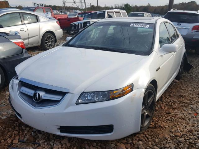 19UUA662X5A004988 - 2005 ACURA TL WHITE photo 2