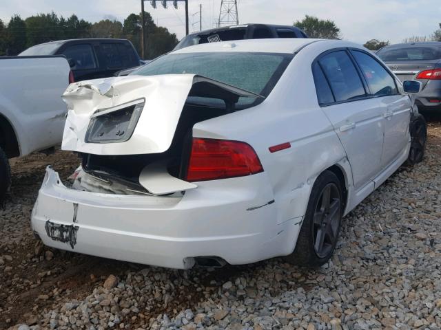 19UUA662X5A004988 - 2005 ACURA TL WHITE photo 4