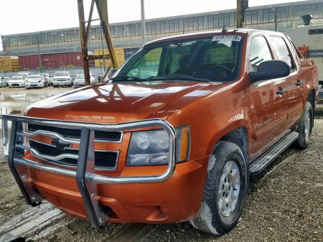 3GNFK12308G245526 - 2008 CHEVROLET AVALANCHE ORANGE photo 2