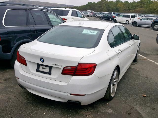 WBAFU9C52BC784822 - 2011 BMW 550 XI WHITE photo 4