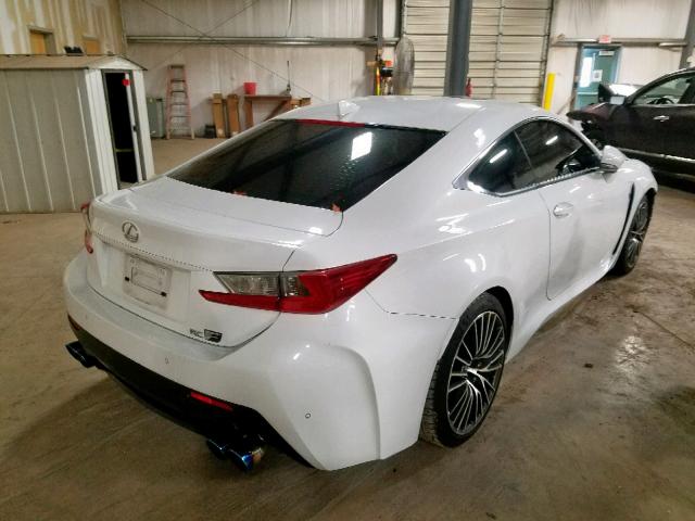 JTHHP5BC3F5002421 - 2015 LEXUS RC-F WHITE photo 4