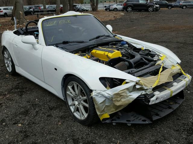 JHMAP21475S001279 - 2005 HONDA S2000 WHITE photo 1