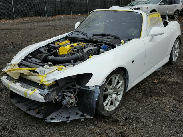 JHMAP21475S001279 - 2005 HONDA S2000 WHITE photo 2