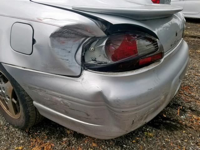 1G2WP52K22F117178 - 2002 PONTIAC GRAND PRIX SILVER photo 9