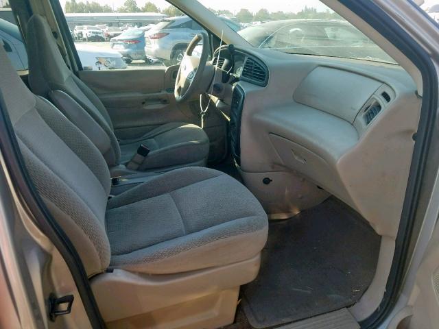 2FMZA51442BA75736 - 2002 FORD WINDSTAR L BEIGE photo 5