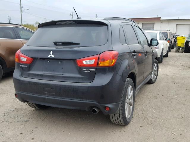 4A4AP4AU4EE012874 - 2014 MITSUBISHI OUTLANDER BLACK photo 4