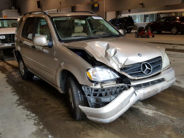 4JGAB54E91A230855 - 2001 MERCEDES-BENZ ML 320 GOLD photo 1