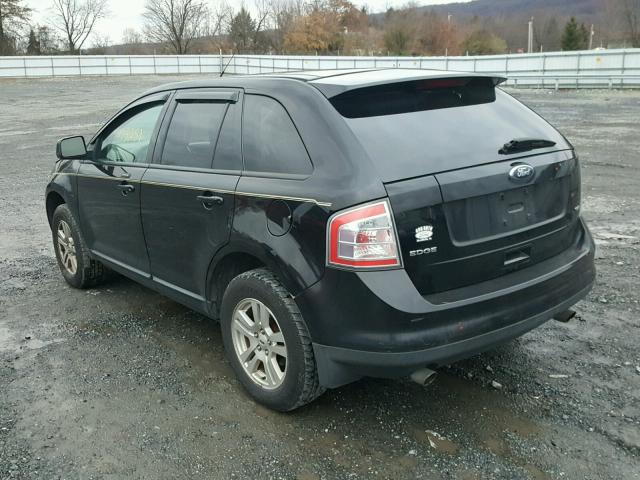 2FMDK38C58BA21976 - 2008 FORD EDGE SEL BLACK photo 3