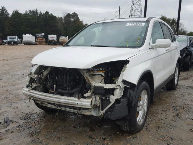 5J6RE3H76AL029461 - 2010 HONDA CR-V EXL WHITE photo 2