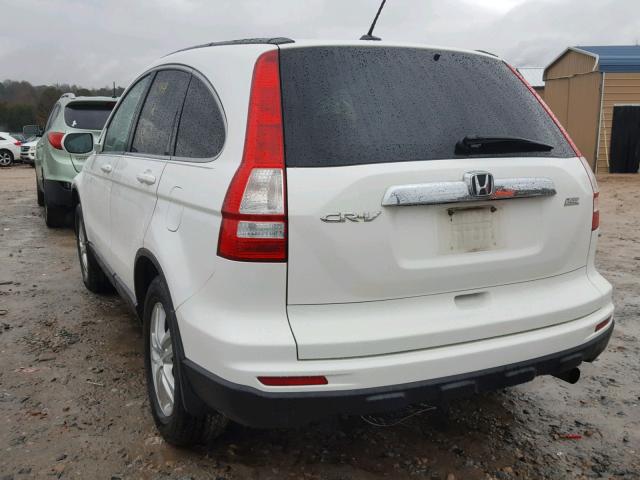 5J6RE3H76AL029461 - 2010 HONDA CR-V EXL WHITE photo 3