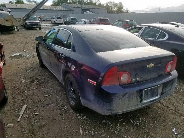 1G1ZC5EB1AF272926 - 2010 CHEVROLET MALIBU 1LT BLUE photo 3