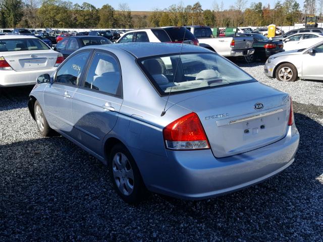 KNAFE121175454100 - 2007 KIA SPECTRA EX BLUE photo 3