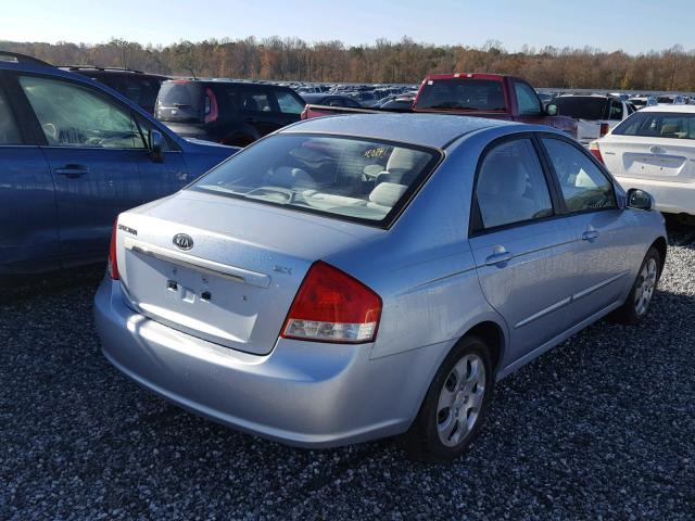 KNAFE121175454100 - 2007 KIA SPECTRA EX BLUE photo 4