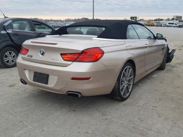 WBALZ3C52CDL71313 - 2012 BMW 650 I TAN photo 4