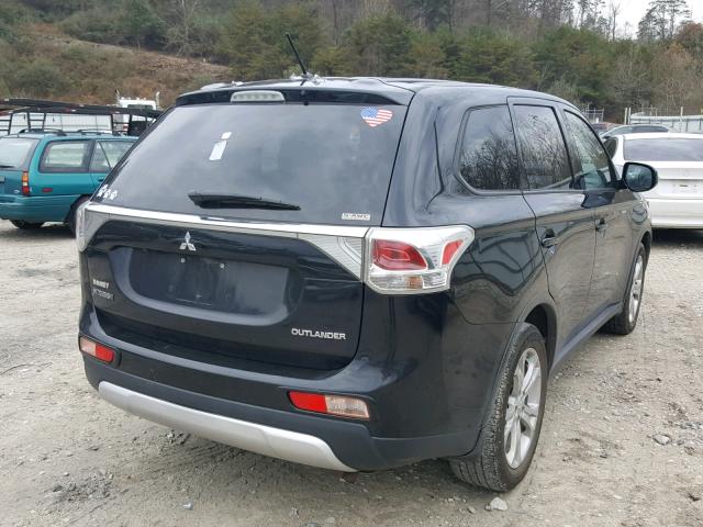 JA4AZ3A30FZ006691 - 2015 MITSUBISHI OUTLANDER BLACK photo 4