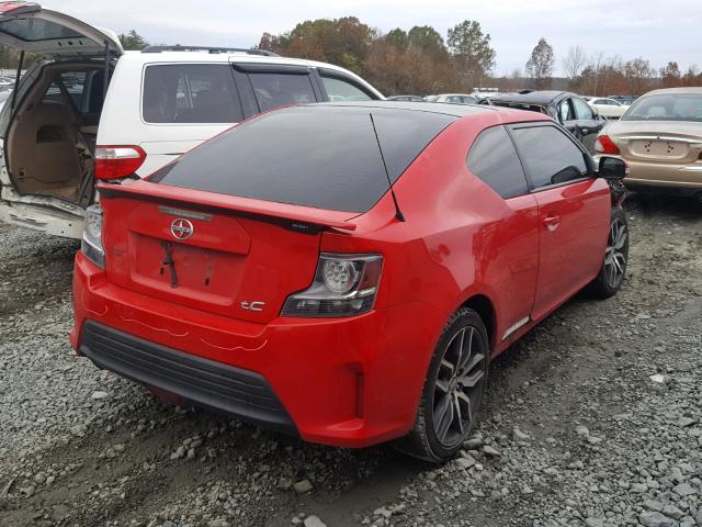 JTKJF5C7XE3069740 - 2014 TOYOTA SCION TC 红色 照片 4