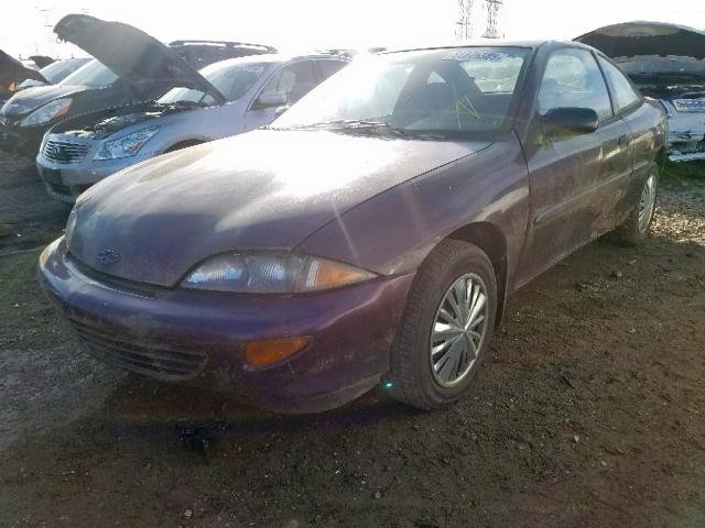 1G1JC1245VM128423 - 1997 CHEVROLET CAVALIER B PURPLE photo 2