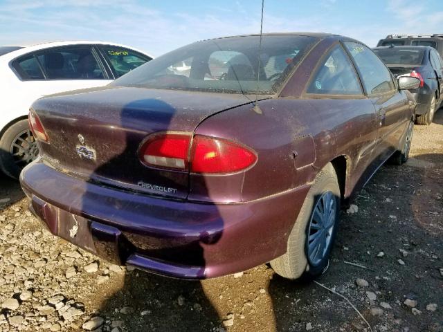 1G1JC1245VM128423 - 1997 CHEVROLET CAVALIER B PURPLE photo 4