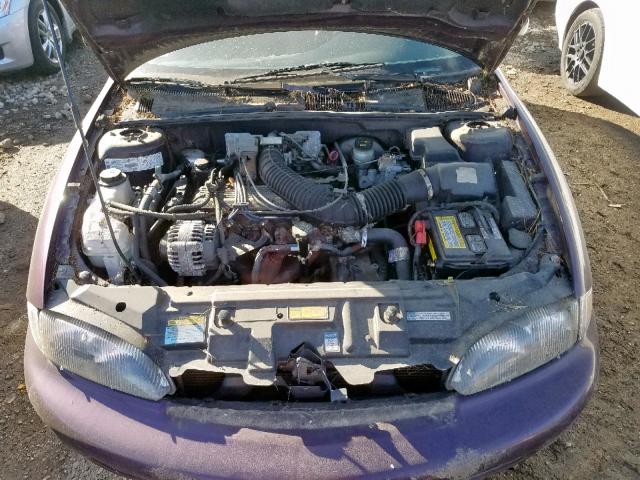 1G1JC1245VM128423 - 1997 CHEVROLET CAVALIER B PURPLE photo 7