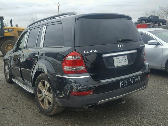 4JGBF71E38A335796 - 2008 MERCEDES-BENZ GL 450 4MA BLACK photo 3