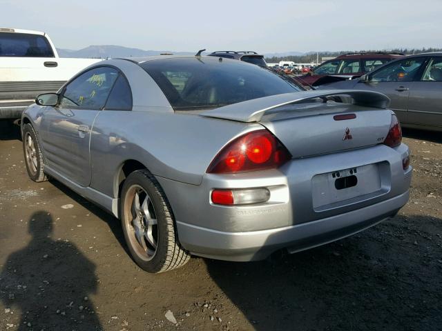 4A3AC54H61E172253 - 2001 MITSUBISHI ECLIPSE GT SILVER photo 3