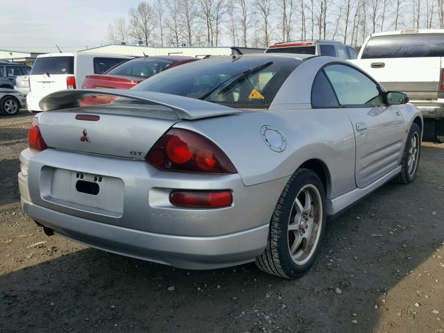 4A3AC54H61E172253 - 2001 MITSUBISHI ECLIPSE GT SILVER photo 4