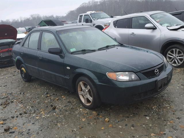 JM1BJ226831136510 - 2003 MAZDA PROTEGE DX GREEN photo 1