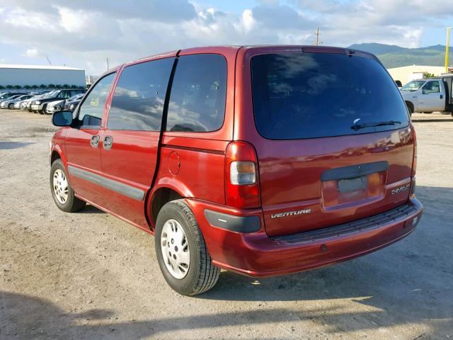 1GNDU03E33D110994 - 2003 CHEVROLET VENTURE RED photo 3