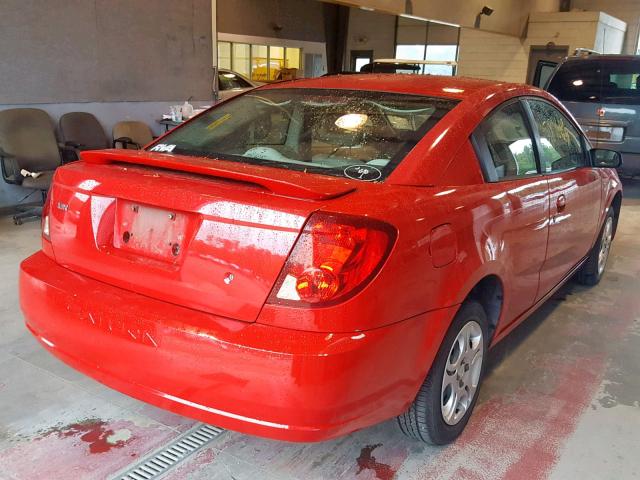 1G8AM12F95Z138455 - 2005 SATURN ION LEVEL RED photo 4
