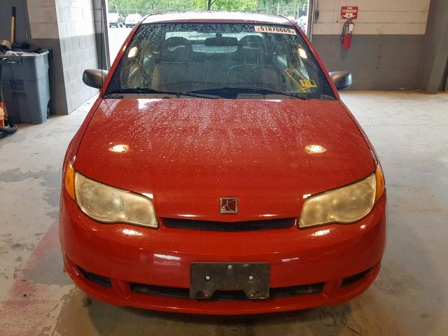 1G8AM12F95Z138455 - 2005 SATURN ION LEVEL RED photo 9