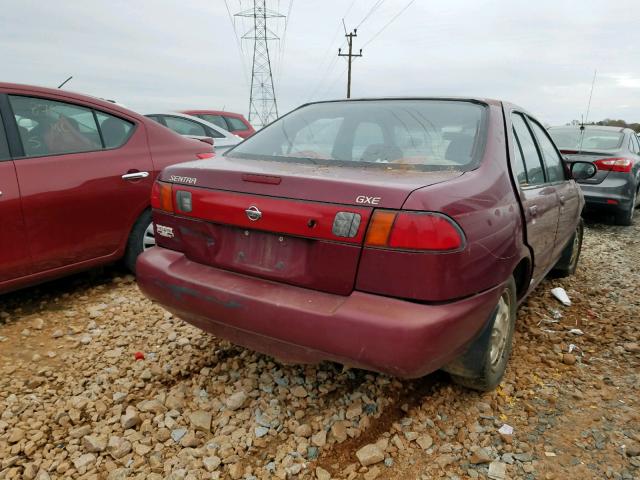 3N1AB41D0XL108402 - 1999 NISSAN SENTRA BAS BURGUNDY photo 4