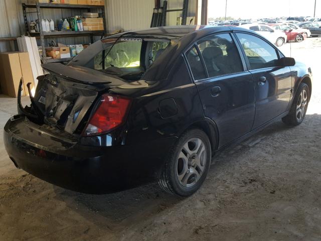 1G8AL54F44Z111136 - 2004 SATURN ION LEVEL BLACK photo 4