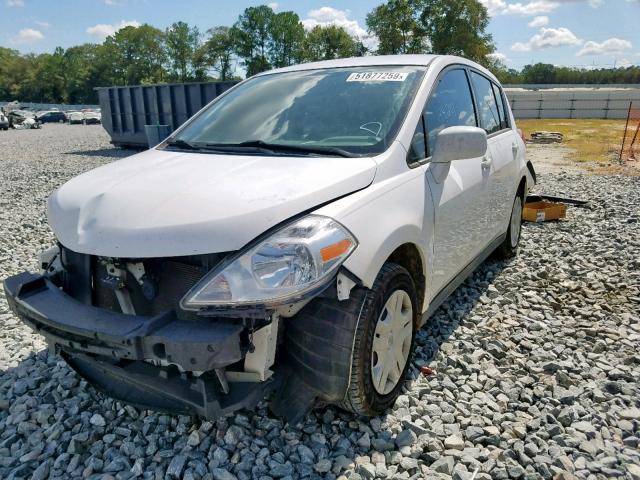 3N1BC1CP4CK242997 - 2012 NISSAN VERSA S WHITE photo 2