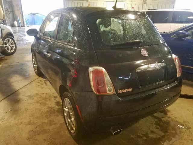 3C3CFFAR9CT370208 - 2012 FIAT 500 POP BLACK photo 3