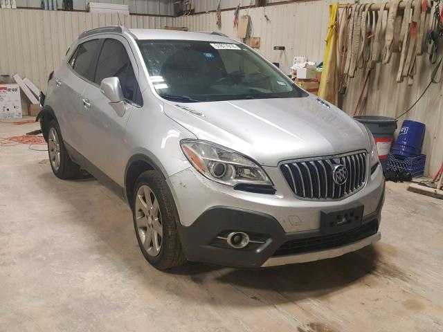 KL4CJCSB2EB734915 - 2014 BUICK ENCORE SILVER photo 1