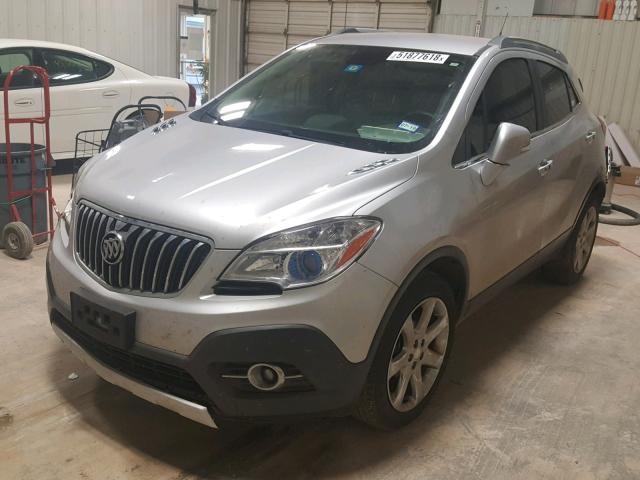 KL4CJCSB2EB734915 - 2014 BUICK ENCORE SILVER photo 2