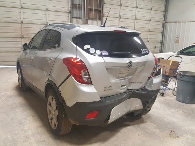 KL4CJCSB2EB734915 - 2014 BUICK ENCORE SILVER photo 3