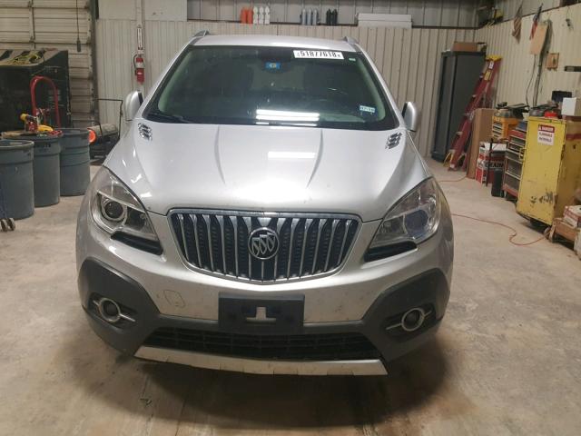 KL4CJCSB2EB734915 - 2014 BUICK ENCORE SILVER photo 9