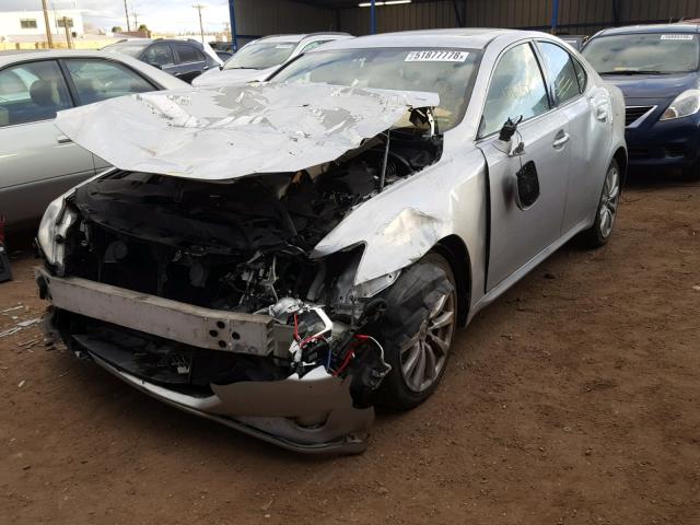 JTHCK262285022106 - 2008 LEXUS IS 250 SILVER photo 2