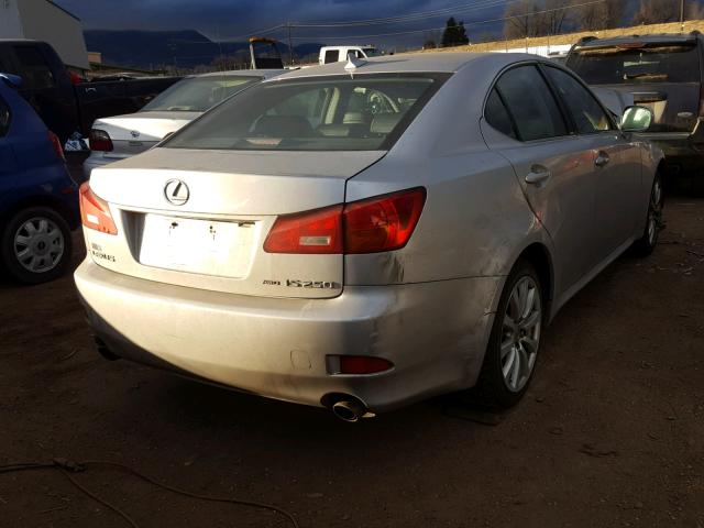 JTHCK262285022106 - 2008 LEXUS IS 250 SILVER photo 4