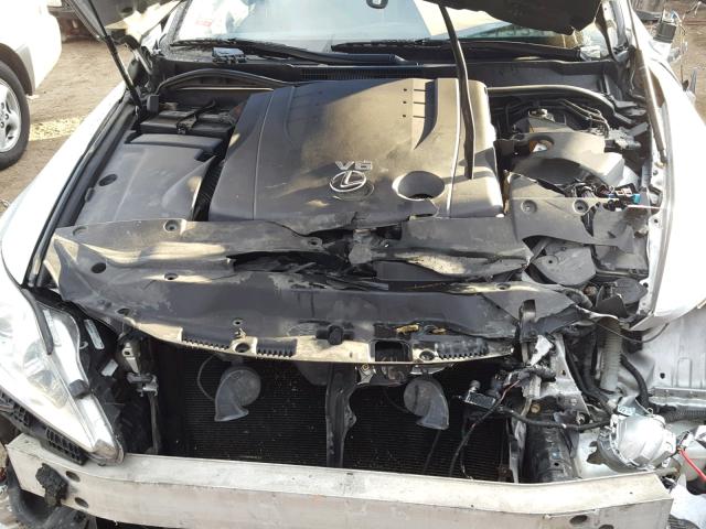 JTHCK262285022106 - 2008 LEXUS IS 250 SILVER photo 7