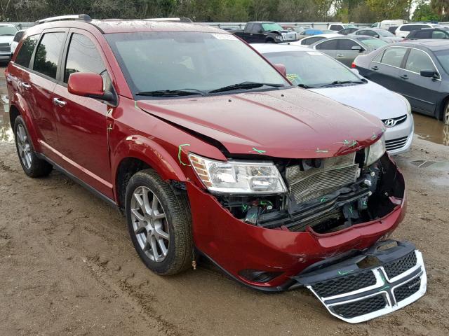 3D4PG3FG3BT531041 - 2011 DODGE JOURNEY CR BURGUNDY photo 1