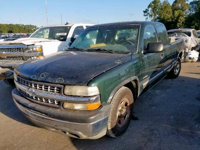 2GCEC19W011207066 - 2001 CHEVROLET SILVERADO GREEN photo 2