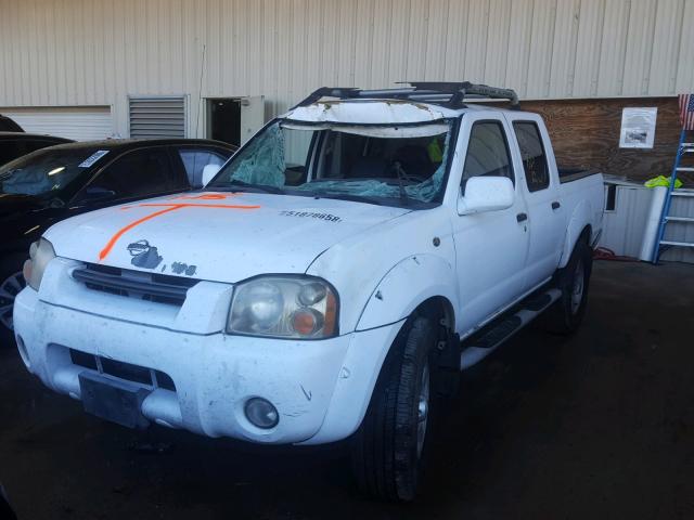 1N6ED27T61C302959 - 2001 NISSAN FRONTIER C WHITE photo 2