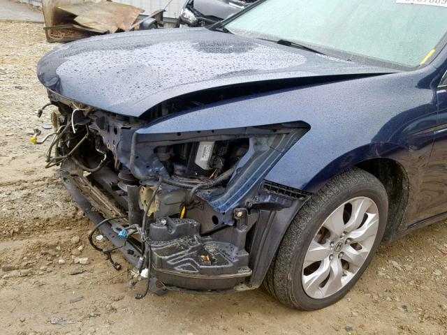 1HGCP36828A020863 - 2008 HONDA ACCORD EXL BLUE photo 9