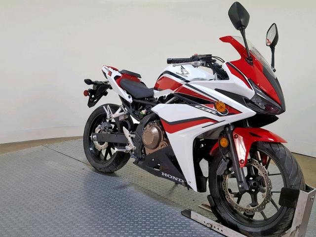 MLHPC4414J5500065 - 2018 HONDA CBR500 R WHITE photo 2